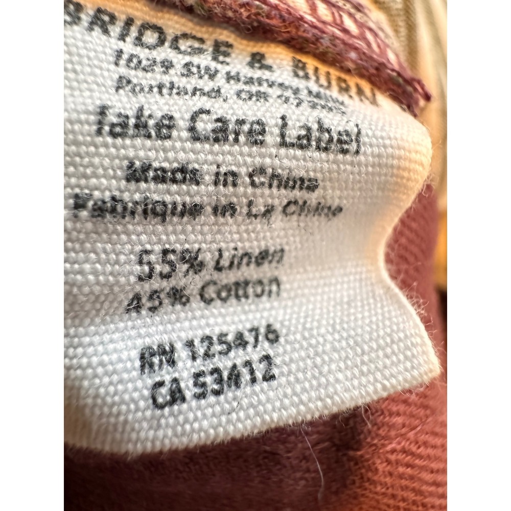Bridge & Burn Gladstone Wide Leg Pants Linen Cotton Cropped Size 29 - Picture 7 of 7
